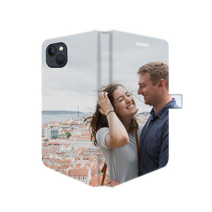 iPhone 15 Plus - Funda Billetera Personalizada (Impresión Completa)