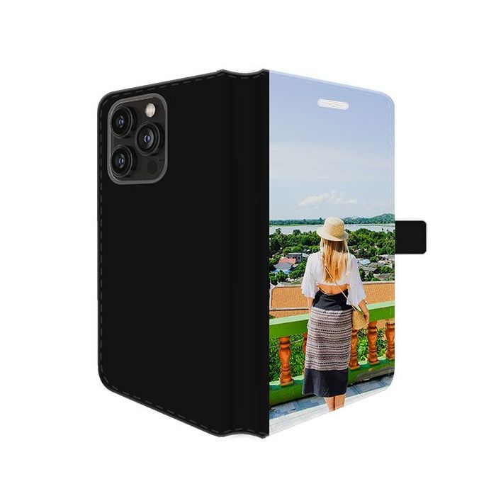 iPhone 15 Pro Max - Funda Billetera Personalizada (Impresión Frontal)