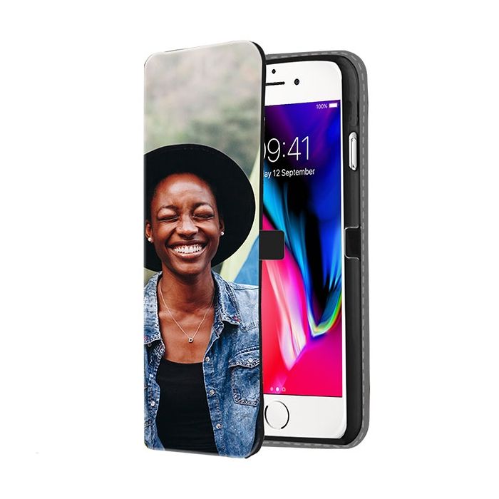iPhone SE - Carcasa Personalizada Billetera (Impresión Frontal)