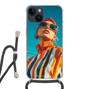 iPhone 14 - Funda Personalizada Funda con Cuerda (crossbody)