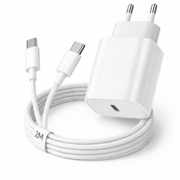 Cargador - Cargador Rápido USB-C 20W - Blanco