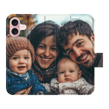 iPhone 16 - Funda Personalizada Billetera (Impresión Completa)