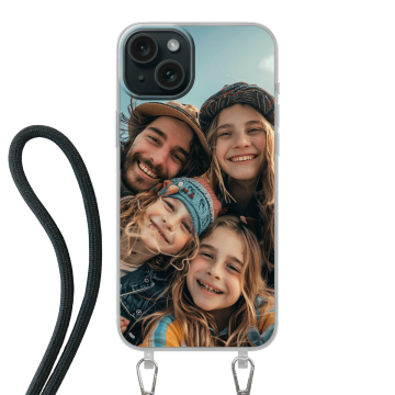 iPhone 15 Plus - Funda Personalizada Funda con Cuerda (crossbody)