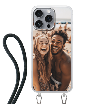 iPhone 16 Pro Max - Funda Personalizada Case con Cordón (cruzado)