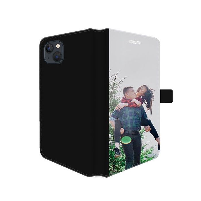 iPhone 15 Plus - Funda Billetera Personalizada (Impresión Frontal)