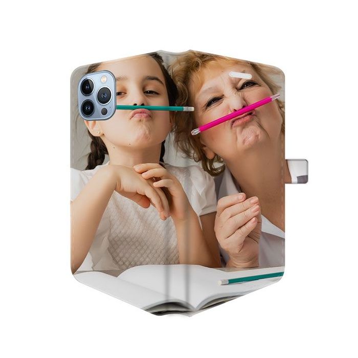 iPhone 13 Pro Max - Funda Billetera Personalizada (Impresión Completa)